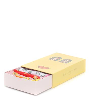 Set of 7 printed cotton vests | Stella McCartney Kids