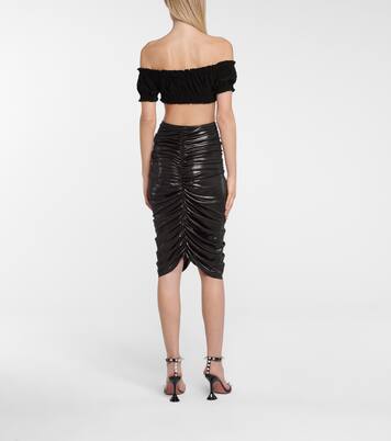 Top Jose raccourci à encolure bardot | Norma Kamali