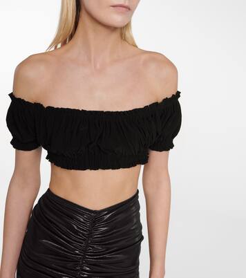 Top Jose raccourci à encolure bardot | Norma Kamali