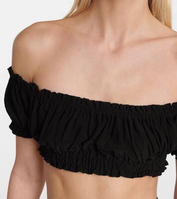 Top Jose raccourci à encolure bardot | Norma Kamali