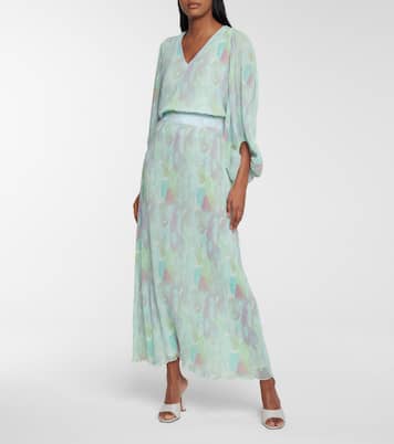 Pleated maxi skirt | Ganni