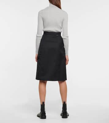 High-rise A-line midi skirt | Moncler