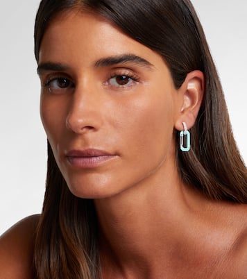 Einzelner Ohrring Chiara Small aus 18kt Weißgold mit Diamanten | Eéra