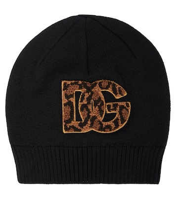 Logo virgin wool beanie | Dolce&Gabbana Kids