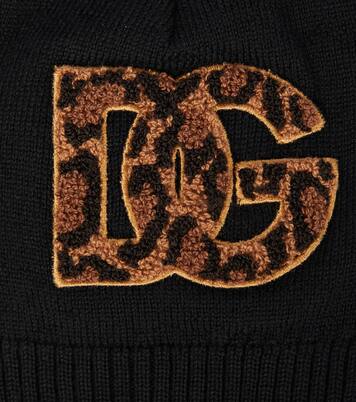 Logo virgin wool beanie | Dolce&Gabbana Kids