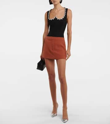 Minifalda Blais de crepé | Alex Perry