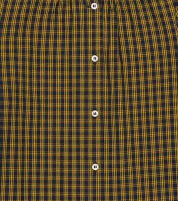 Brunella checked cotton blouse | Bonpoint