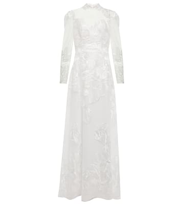 Bestickte Robe | Costarellos