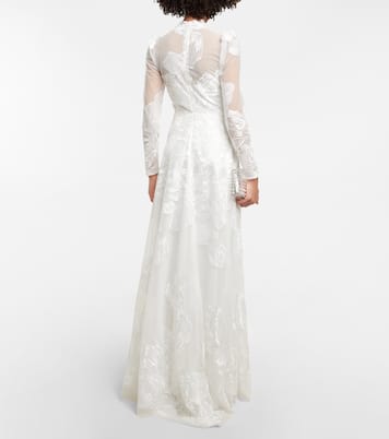 Bestickte Robe | Costarellos