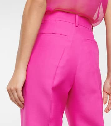 Gerade Hose aus Woll- und Seiden-Crêpe | Valentino