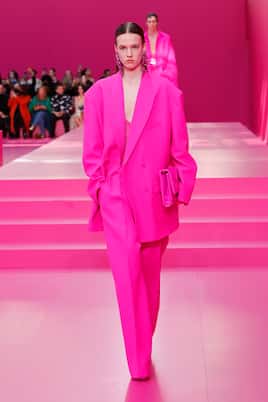 Gerade Hose aus Woll- und Seiden-Crêpe | Valentino