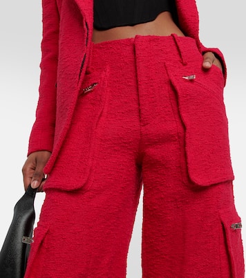 High-Rise Cargohose aus Bouclé | Amiri