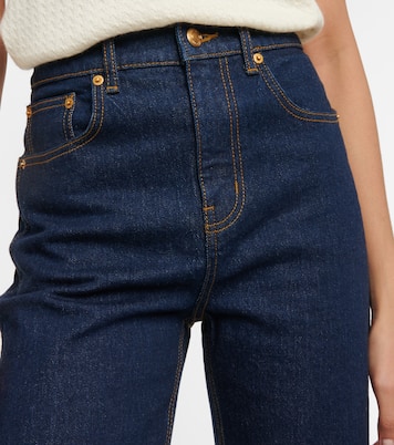 Jeans rectos de tiro alto | Tory Burch