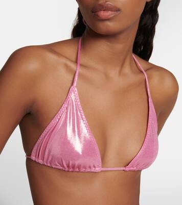 Bikini triangle métallisé | Norma Kamali