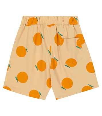 Orange Pintuck shorts | Jellymallow