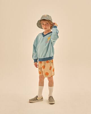 Orange Pintuck shorts | Jellymallow