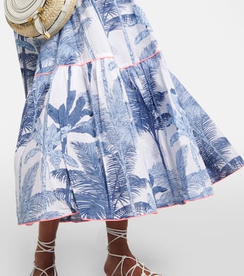 Bedrucktes Midikleid aus Baumwolle | Juliet Dunn