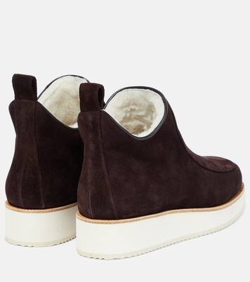 Harry shearling-lined suede ankle boots | Gabriela Hearst