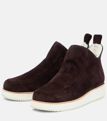 Harry shearling-lined suede ankle boots | Gabriela Hearst