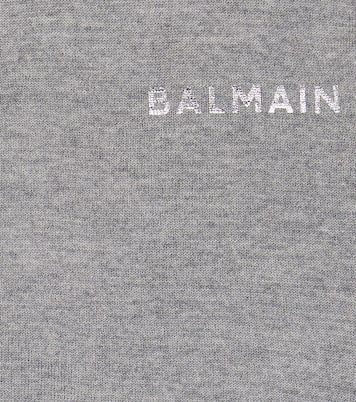 Logo knitted wool sweater | Balmain Kids
