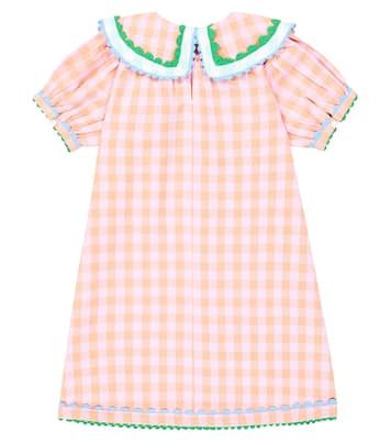Checked embroidered cotton dress | Stella McCartney Kids
