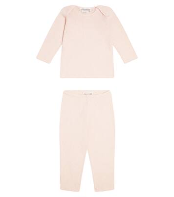 Baby Fili cotton and cashmere sweater and pants set | Bonpoint