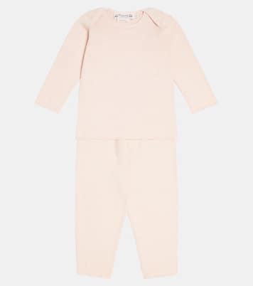 Baby Fili cotton and cashmere sweater and pants set | Bonpoint