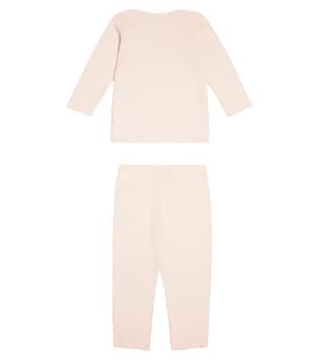 Baby Fili cotton and cashmere sweater and pants set | Bonpoint