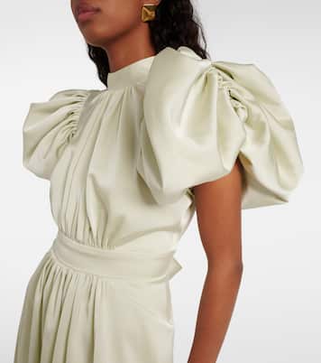 Robe midi en satin | Rotate