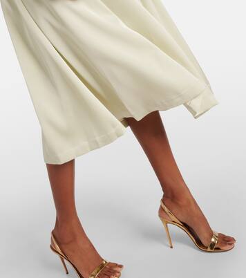 Robe midi en satin | Rotate