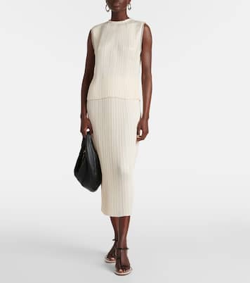 Midirock aus Satin | Vince