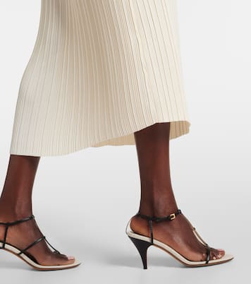 Midirock aus Satin | Vince