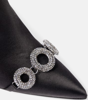 Balvisa embellished satin ankle boots | Manolo Blahnik
