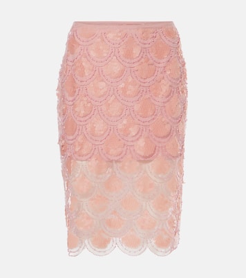 Gonna a tubino con paillettes | Rotate