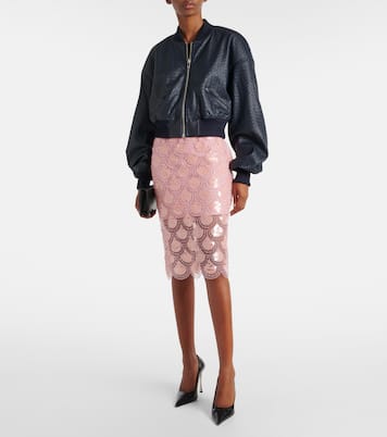 Gonna a tubino con paillettes | Rotate