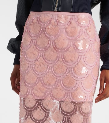 Gonna a tubino con paillettes | Rotate