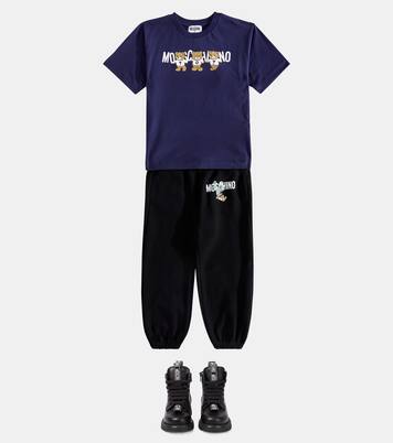 Schnürstiefel aus Leder | Moschino Kids