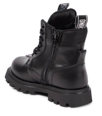 Schnürstiefel aus Leder | Moschino Kids