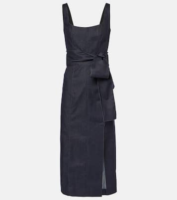 Midikleid aus Denim | Carolina Herrera