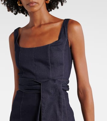 Midikleid aus Denim | Carolina Herrera