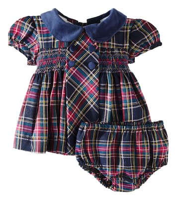 Bébé – Set robe et culotte bloomer Arcadia en coton | La Coqueta