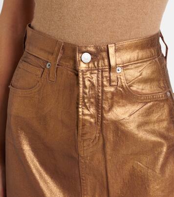 Falda midi Victoria de denim | Veronica Beard