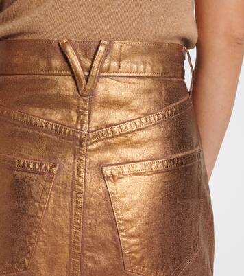 Falda midi Victoria de denim | Veronica Beard