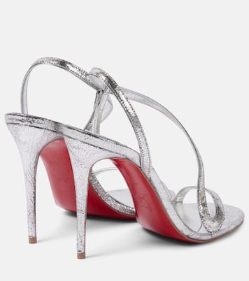 Rosalie 100 mirrored leather sandals | Christian Louboutin