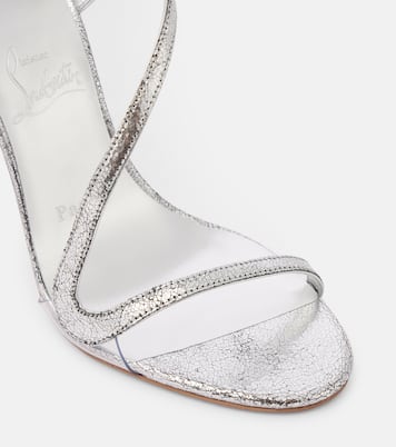 Rosalie 100 mirrored leather sandals | Christian Louboutin