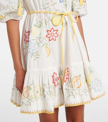 Robe brodée en coton | Alémais