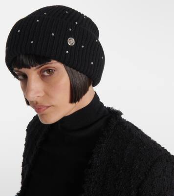 Mütze aus Wolle mit Kristallen | Versace
