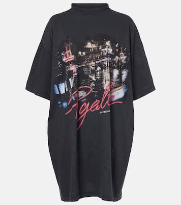 Camiseta oversized Pigalle de jersey estampada | Balenciaga