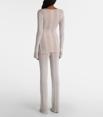 Top aus Häkelstrick mit Pailletten | Missoni