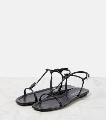 Leather sandals | Prada